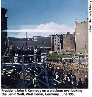 JFK at Berlin Wall
